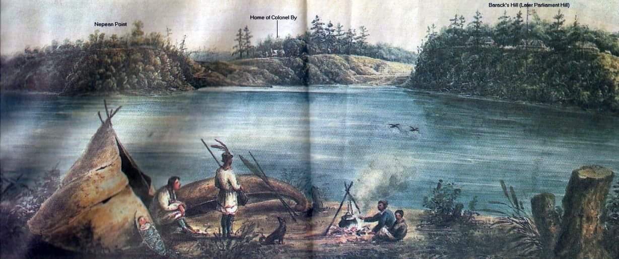 Ottawa, ca. 1833 Pooley painting.