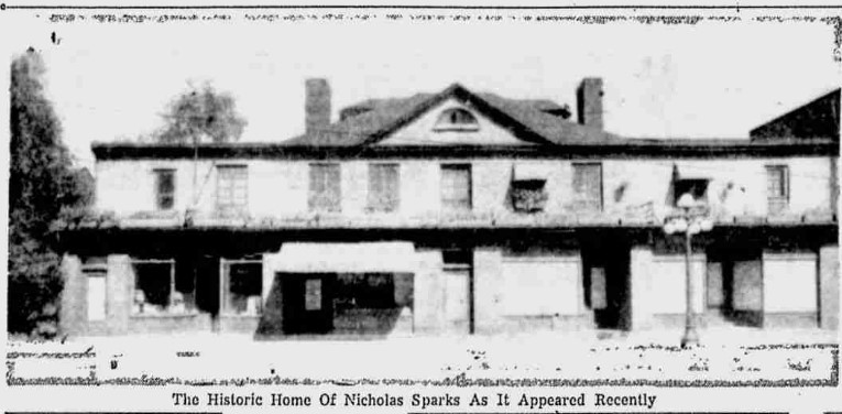 Sparks Street view of Sparks House, ca.1954.